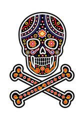 Holy Death, Day of the Dead, mexican sugar skull, grunge vintage design t shirts
