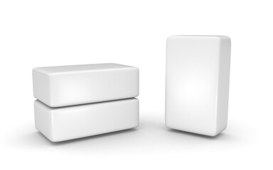 3D box on white background