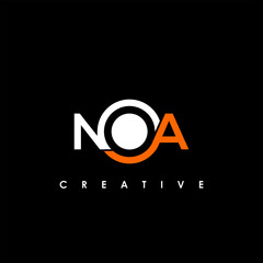 NOA Letter Initial Logo Design Template Vector Illustration	
