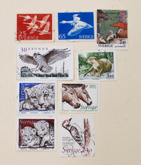 Sweden stamps. Animals