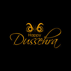 Illustration of Dussehra for the celebration of Hindu community festival.