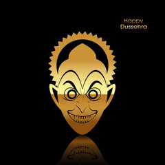 Illustration of Dussehra for the celebration of Hindu community festival.