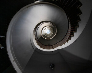 spiral staircase in the church