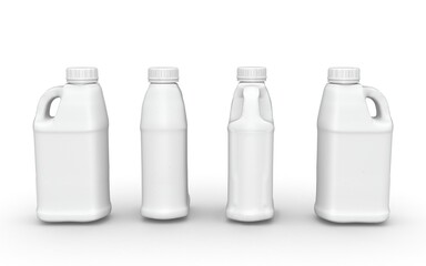 3d canister on white background