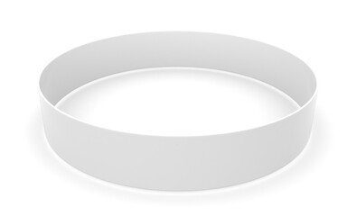 3d abstract ring on white background