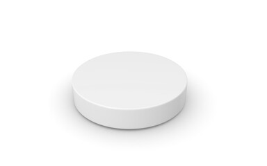 3D pill on white background