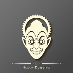 Illustration of Dussehra for the celebration of Hindu community festival.