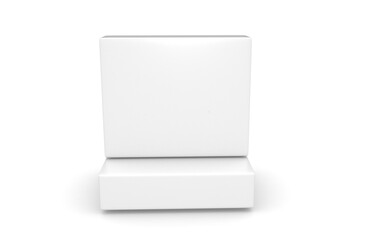 3D box on white background