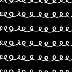 Obraz premium Abstract Dark Scribble Seamless Pattern-01