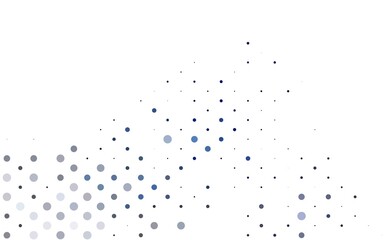 Light BLUE vector template with circles.