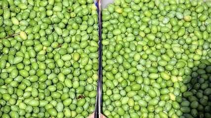 olives - close-up of fruit and vegetables for sale at the market