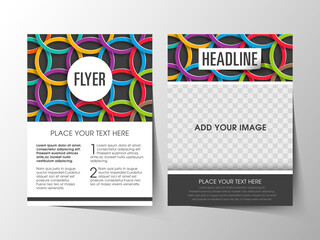 Business brochure flyer design a4 size template. 