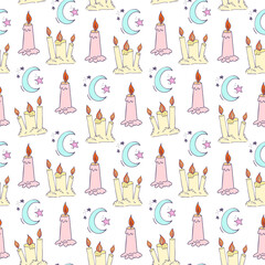 Sweet Dreams Doodle Seamless Pattern-11