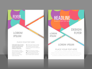 Business brochure flyer design a4 size template. 