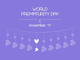 Vector illustration of World Prematurity Day.