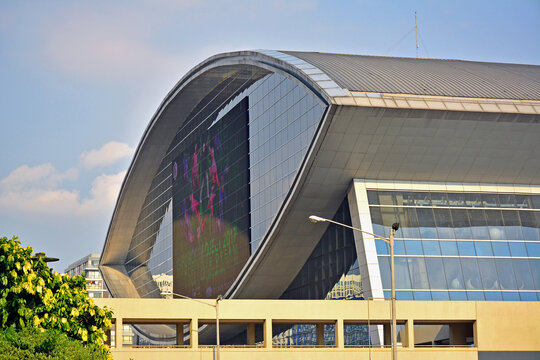 Mall Of Asia Arena Facade In Pasay, Philippines