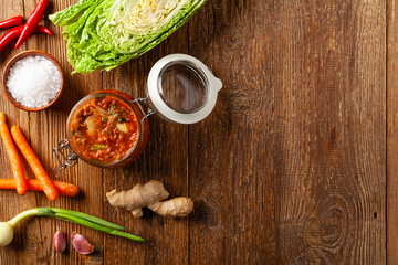 Kimchi cabbage. Perfect as an addition to dishes or eaten separately.