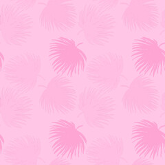 Fototapeta na wymiar Creative seamless pattern with tropical leaves. Trendy pattern with hand drawn exotic plants. Swimwear botanical design. Jungle exotic summer print.