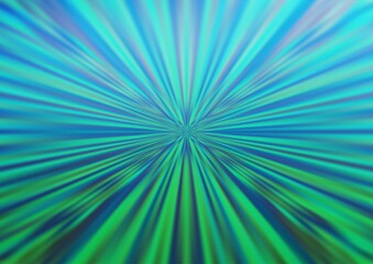 Fototapeta premium Light Blue, Green vector blurred shine abstract template.