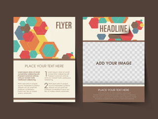Business brochure flyer design a4 size template. 