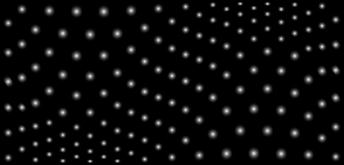 Fototapeta na wymiar Black and white polka dot pattern. polka dot wave vector
