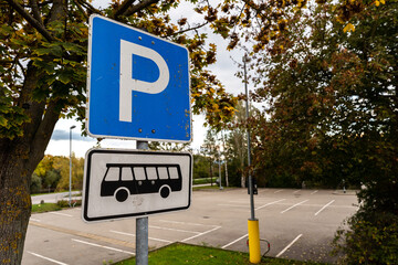 Schild | Zeichen | Busparkplatz, Parkpltz