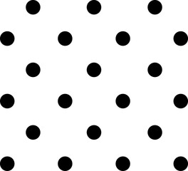 black and white polka dot pattern background vector
