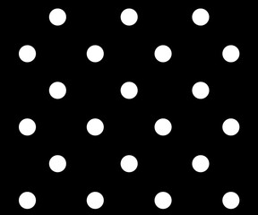 black and white polka dot pattern background vector