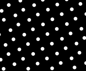 black and white polka dot pattern background vector