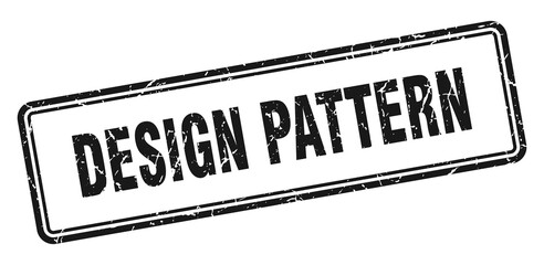 design pattern stamp. square grunge sign on white background