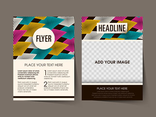 Obraz premium Business brochure flyer design a4 size template. 