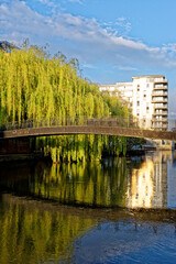 River Kennet and Kennet and Avon Canal at Reading - UK