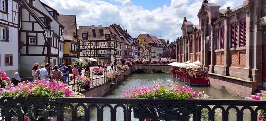 Magnifique ville de Strasbourg, capitale Européenne dans l'Est de la France dans la région...