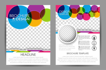 Business brochure flyer design a4 size template. 