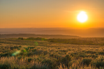 Sunset in the Steens Mountain, Oregon, USA