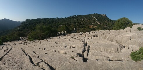 panoramic of karst in cazorla