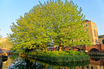 River Kennet and Kennet and Avon Canal at Reading - UK