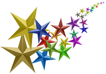 Obraz premium stars on white background