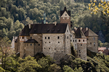 Fototapeta na wymiar The Castle, Loket (The Elbow), Czech republic
