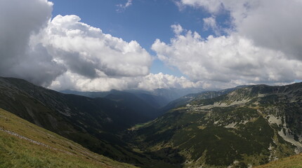 clouds over the mountain