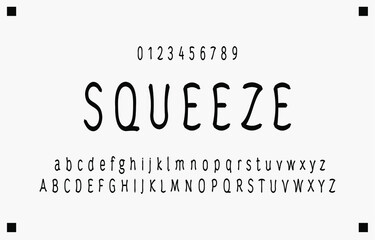 Abstract alphabet letters font and number. Classic Lettering Monochrome Design. Typography fonts regular uppercase and lowercase. Vector illustration eps10