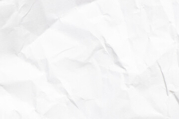 Grunge wrinkled white color paper textured background