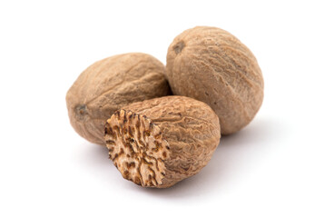 nutmeg isolated on white background