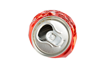 Compressed cans isolated on a white background