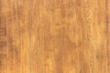 Obraz premium Texture of lacquered wood planks painted in brown.