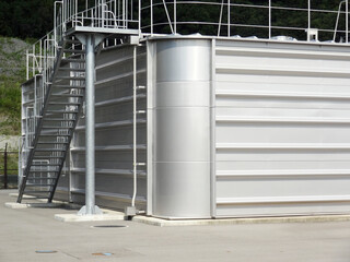 配水池の貯水タンク