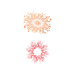 Fireworks Logo Template vector symbol
