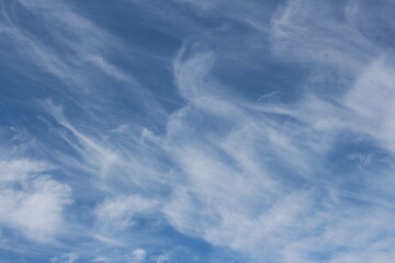 blue sky with light clouds natural background