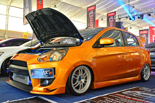 Mitsubishi Mirage At Hot Import Nights Car Show In Pasig, Philippines