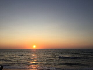 Fototapeta premium summer sunset over the sea